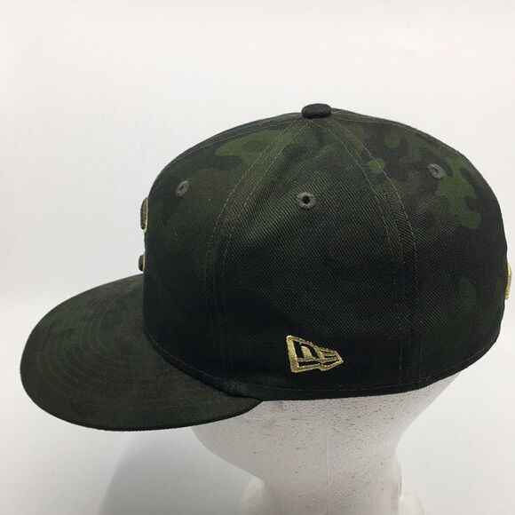 New Era Chicago Cubs Armed Forces Memorial Day Camo 59FIFTY Fitted Hat Sz 7 - Picture 5 of 16